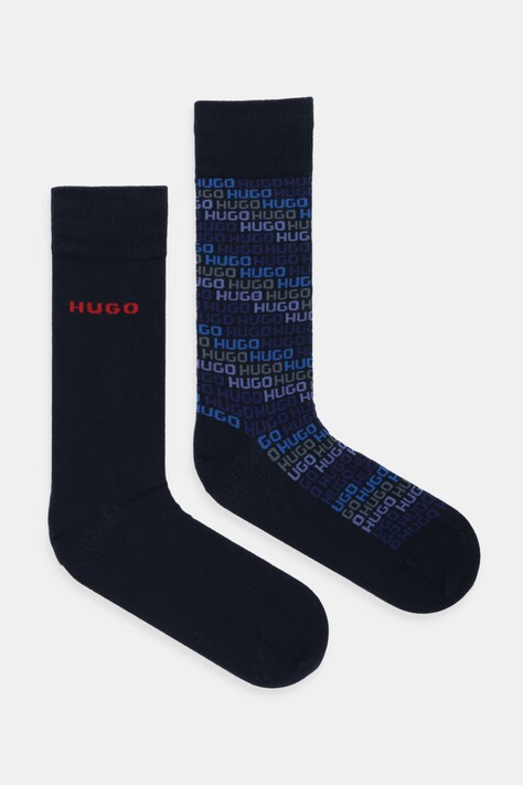 Κάλτσες HUGO 2-pack χρώμα: ναυτικό μπλε, 50546706