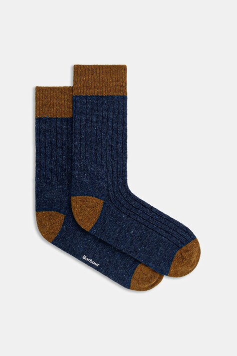 Шкарпетки з додаванням вовни Barbour Houghton Socks колір синій MSO0091BR71