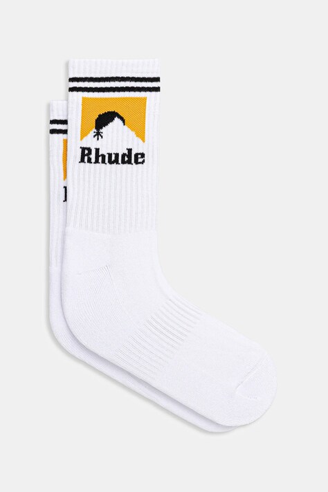 RHUDE skarpetki Moonlight kolor biały RHPF25SO05750