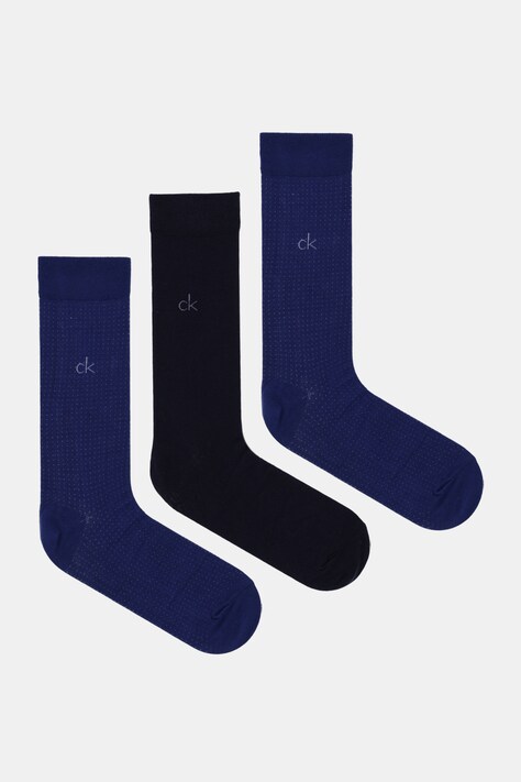 Calvin Klein skarpetki 3-pack kolor niebieski