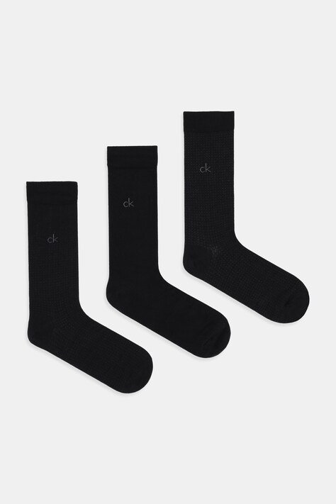 Calvin Klein skarpetki 3-pack kolor czarny 701235981