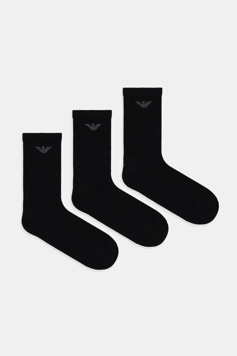 Emporio Armani skarpetki 3-pack kolor czarny EM000554 AF14499