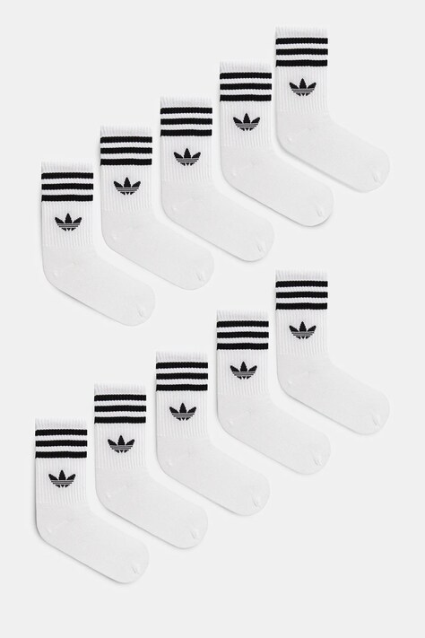 adidas Originals șosete 3-Stripes 6-pack culoarea alb, JV7410
