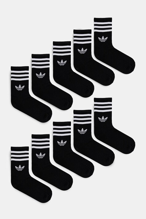 adidas Originals șosete 3-Stripes 6-pack culoarea negru, JV7411