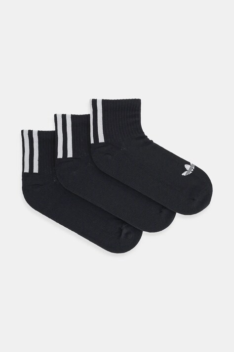 Шкарпетки adidas Originals 3-Stripes 3-pack колір чорний JV7426