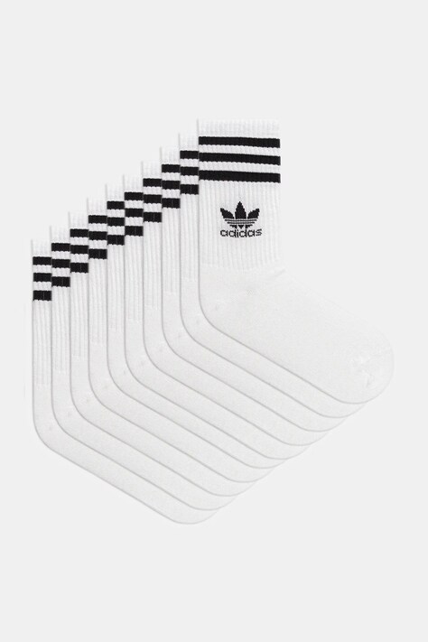 adidas Originals șosete 3-Stripes 10-pack culoarea alb, JZ0587
