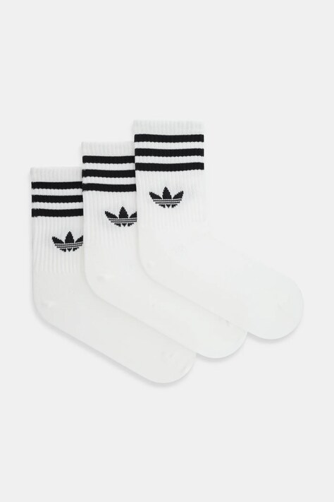 adidas Originals șosete 3-Stripes 3-pack culoarea alb, JZ4932