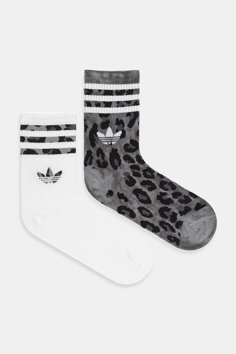 Шкарпетки adidas Originals Leo Crew S 2-pack колір білий JW8010