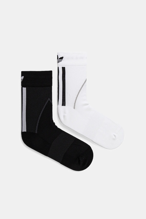 Ponožky adidas Originals Tecky Crew S 2-pack bílá barva, JX5215