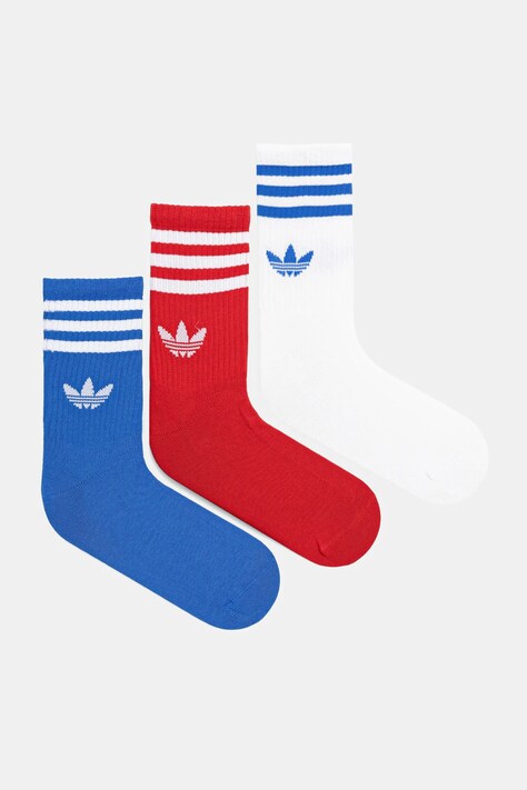 adidas Originals șosete 3-Stripes 3-pack culoarea alb, JZ4942