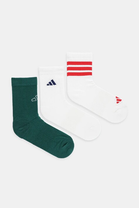 Шкарпетки adidas 3-pack колір білий JW3643