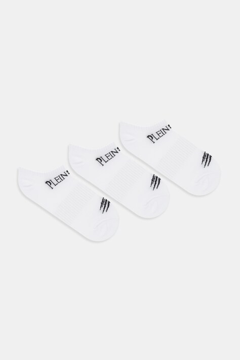PLEIN SPORT skarpetki 3-pack kolor biały FAEC UUY0033 STE003N