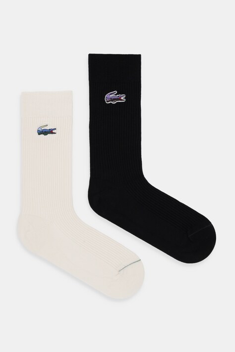 Lacoste skarpetki 2-pack kolor czarny RA5989