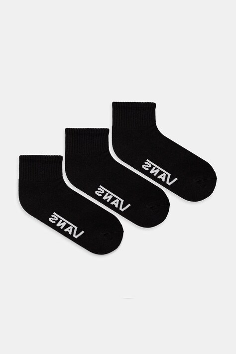 Κάλτσες Vans 3-pack χρώμα: μαύρο, VN000QBXBLK1