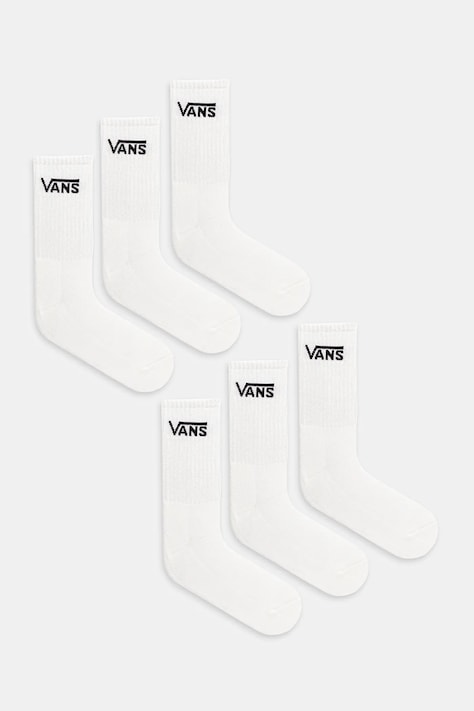 Čarape Vans 6-pack boja: bijela, VN000QCBWHT1