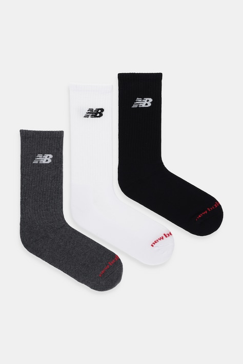 Ponožky New Balance 3-pack bílá barva, LAS51293WM