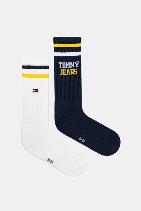 Tommy Jeans skarpetki 2-pack kolor granatowy 701236466