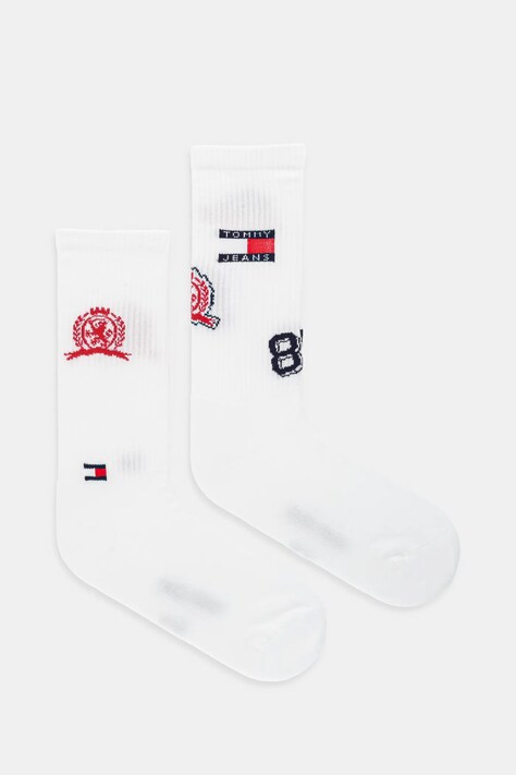 Tommy Jeans skarpetki 2-pack kolor biały 701236470