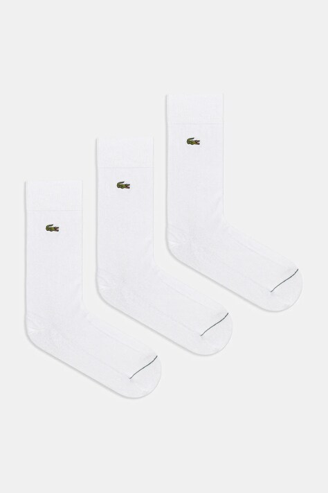 Чорапи Lacoste (3 чифта) в бяло RA8142