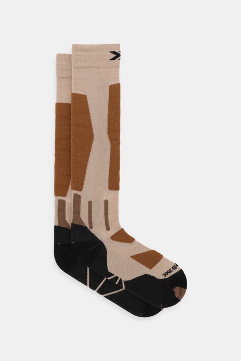 X-Socks skarpety snowboardowe SNOWBOARD DISCOVER OTC kolor brązowy WYDSW24U