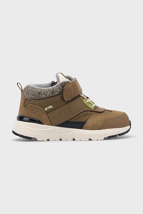 Mayoral buty zimowe dziecięce kolor brązowy 44605