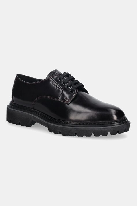 Gant półbuty skórzane Ivyhill damskie kolor brązowy na platformie 31531063