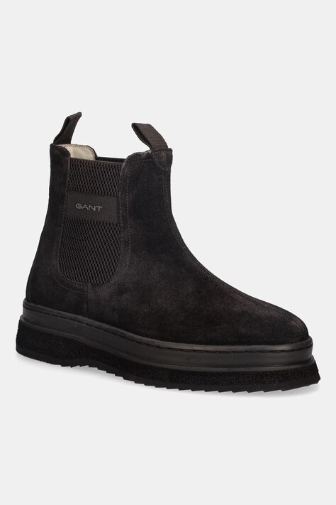 Gant sztyblety zamszowe Sistown damskie kolor brązowy na platformie 31553102