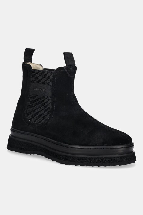 Gant sztyblety zamszowe Sistown damskie kolor czarny na platformie 31553102