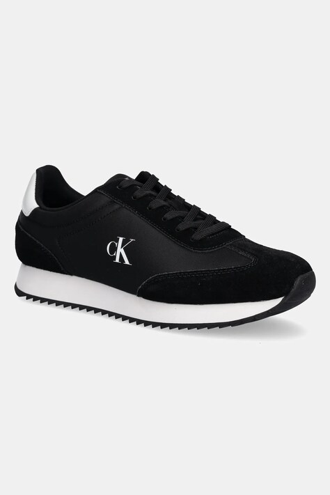 Calvin Klein Jeans sneakers RUNNER LACEUP MG NYLON MIX culoarea negru, YW0YW01828