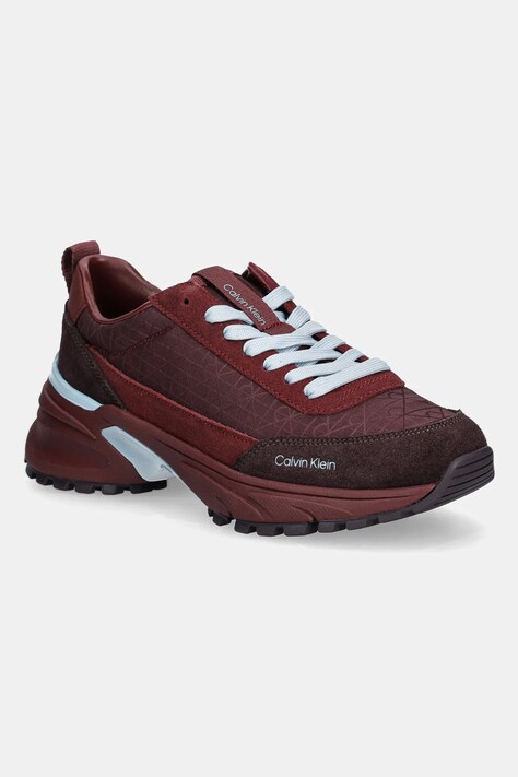 Αθλητικά Calvin Klein HIKE RUNNER CASUAL NY-SU AOP χρώμα: μπορντό, YW0YW01995