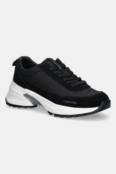 Calvin Klein sneakersy HIKE RUNNER CASUAL NY-SU AOP damskie kolor czarny YW0YW01995