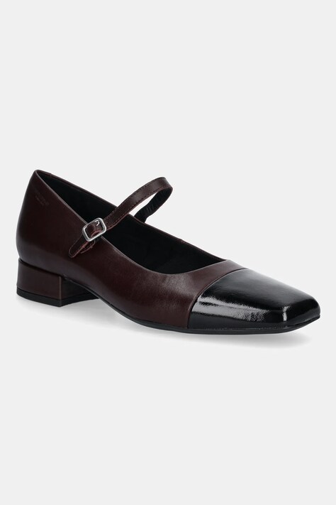 Kožne salonke Vagabond Shoemakers DEBBI boja: bordo, s debelom potpeticom, 5918-002-85