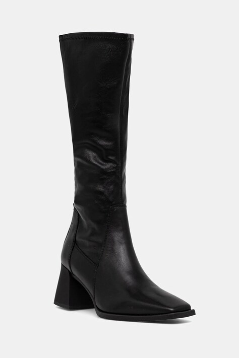 Vagabond Shoemakers kozaki skórzane HEDDA damskie kolor czarny na słupku 5602-902-20