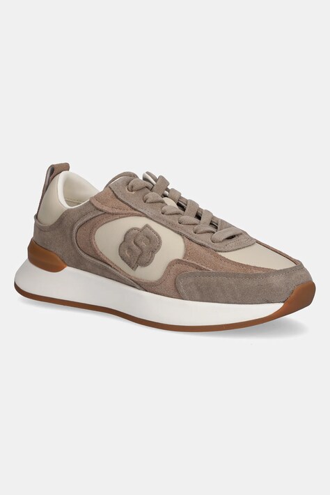 BOSS sneakersy B Icon damskie kolor brązowy 50548288