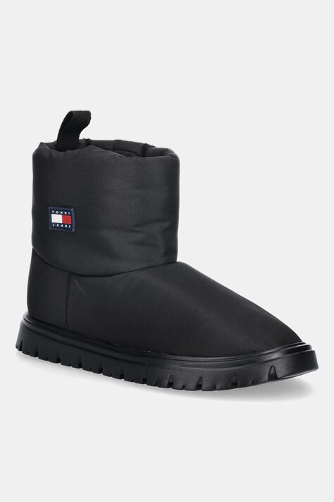 Sněhule Tommy Jeans TJW SNOW BOOT černá barva, EN0EN02823
