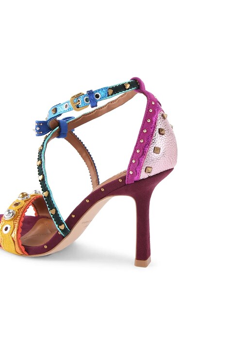 Kurt Geiger London szpilki skórzane Mini Bow Eyelet Sandal kolor multicolor 4711969109