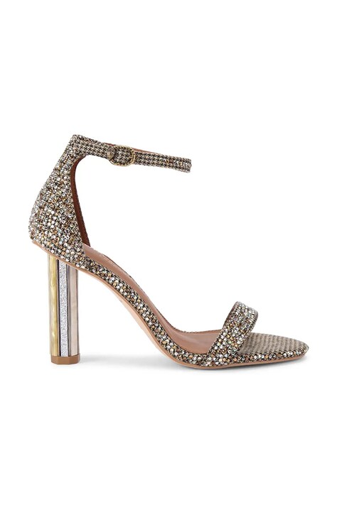 Kurt Geiger London szpilki Perspex Heel Sandal kolor złoty 4726940609
