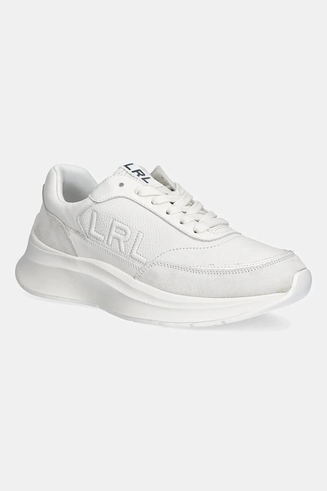 Kožené tenisky Lauren Ralph Lauren Franky dámské, bílá barva, 802969384001