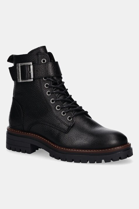 Usnjeni gležnarji Barbour Heidi ženski, črna barva, LFO0637BK51