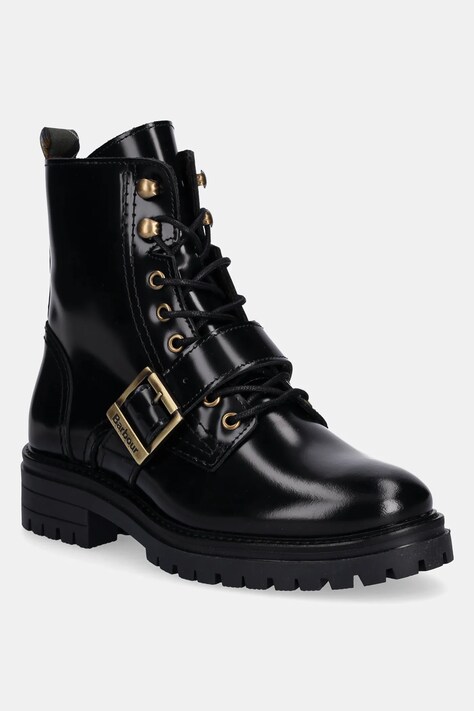 Usnjeni gležnarji Barbour Ouseburne ženski, črna barva, LFO0772BK71