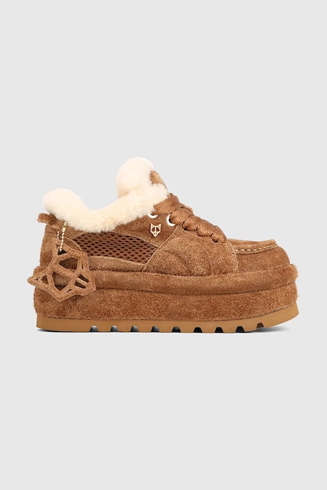 Naked Wolfe Замшевые кроссовки Naked Wolfe Beau цвет коричневый Beau Tan Suede
