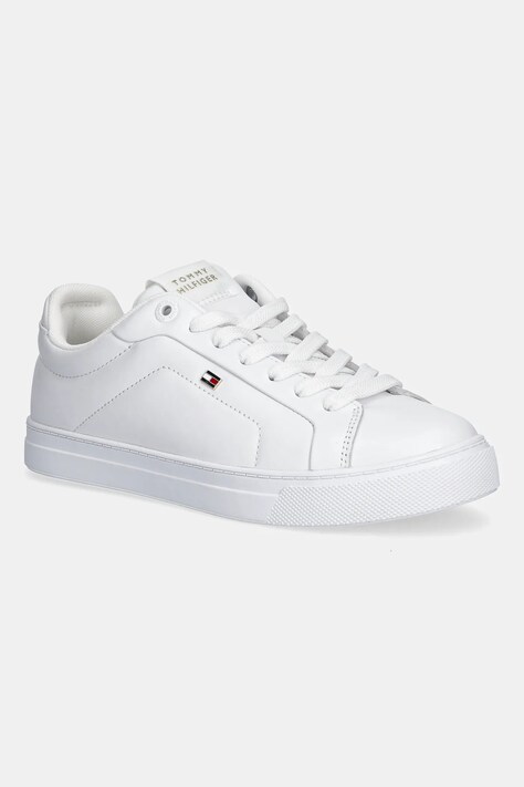 Tommy Hilfiger sneakersy skórzane ICON COURT SNEAKER damskie kolor biały FW0FW08815