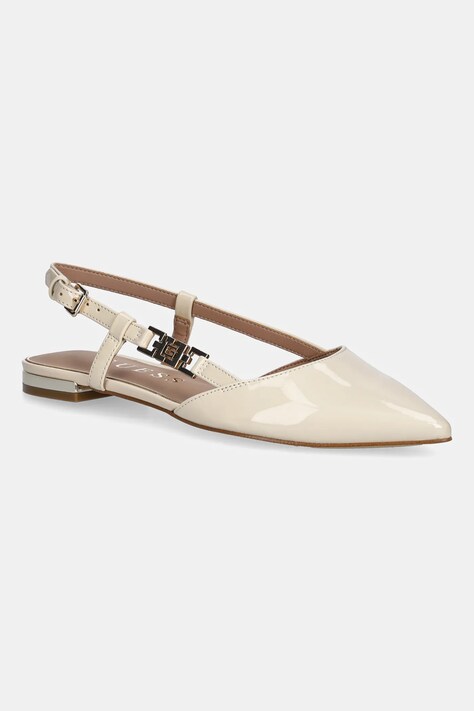 Μπαλαρίνες Guess FRANIE2 χρώμα: μπεζ, FLTFR2 PAF05