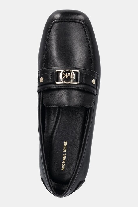 Шкіряні мокасини MICHAEL Michael Kors Mandy — AW25-OBD0MK, чорний — фото 4