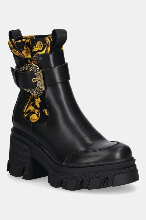 Versace Jeans Couture sztyblety damskie kolor czarny na słupku 79VA3S84 ZS867 G89
