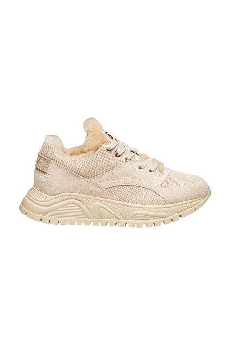 Bogner sneakersy skórzane MALAGA 20 A damskie kolor beżowy 22540353