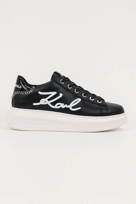 Karl Lagerfeld sneakersy skórzane KAPRI kolor czarny KL62572A