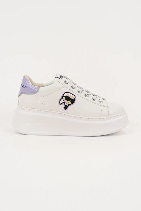 Karl Lagerfeld sneakersy skórzane ANAKAPRI damskie kolor biały KL63530N