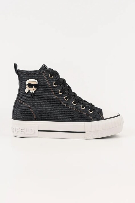 Karl Lagerfeld trampki KAMPUS MAX NFT kolor granatowy KL60444D