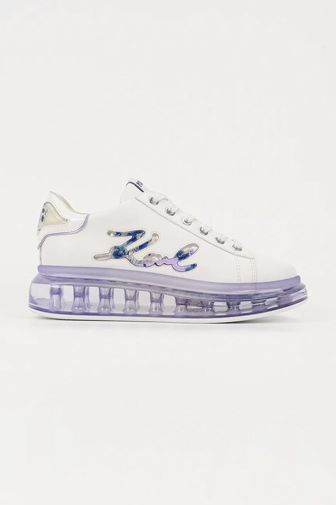 Karl Lagerfeld sneakersy skórzane KAPRI KUSHION damskie kolor biały KL62610H